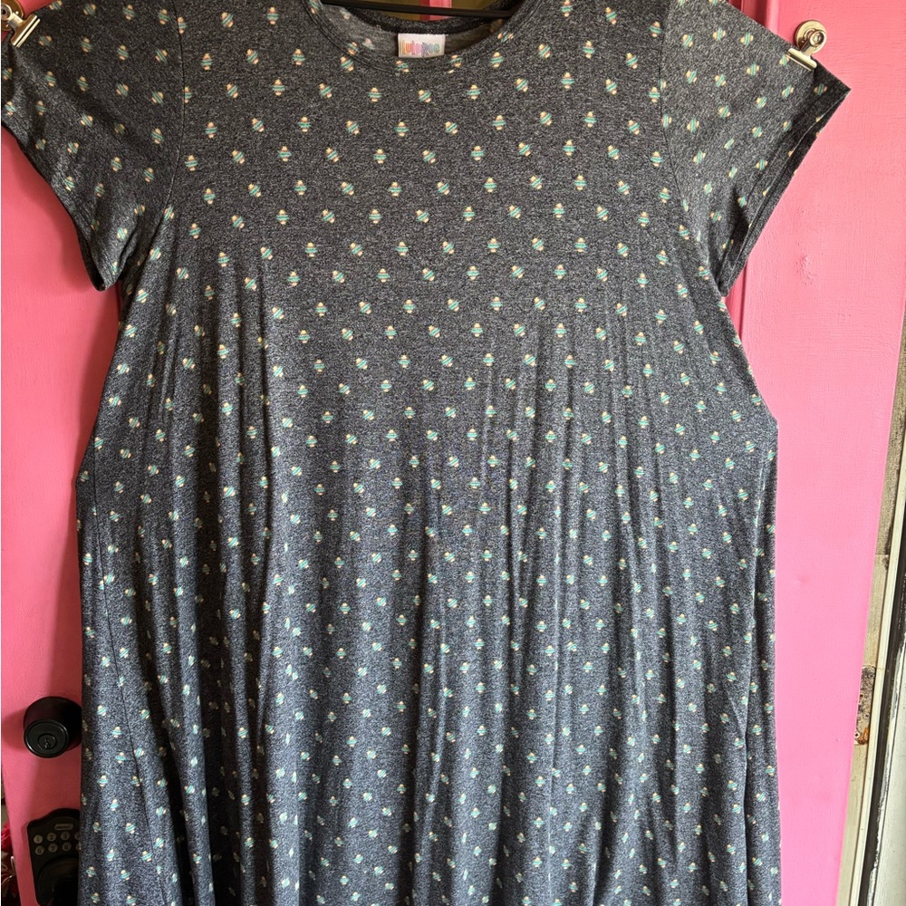 LulaRoe Gray Patterned Dress